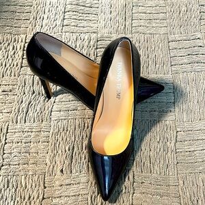 Stiletto 4-inch dark blue pumps